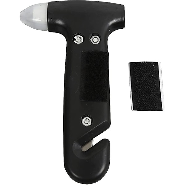 Emergency Hammer Vindusknuser Hammer Rescue Hammer Bil Bil Rescue Hammer Sikkerhetsbeltekutter Svart