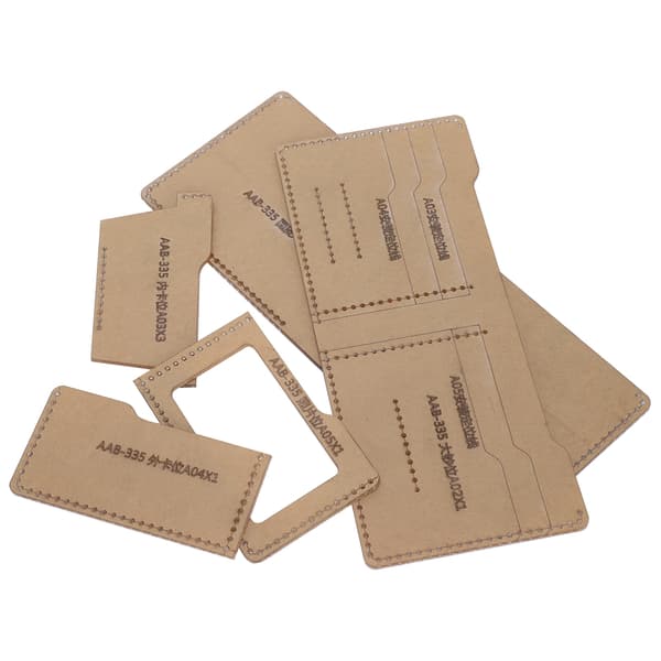 Akryl Läderplånbok Mönster DIY Hantverksmall Set
