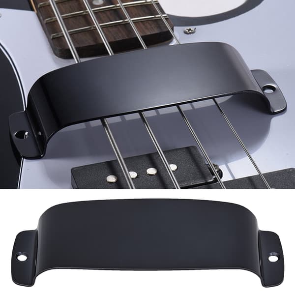 129x48,8x19mm Legering Basgitarr Pickup Skydd Kåpa Ersättningsdel Svart