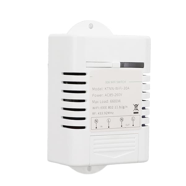 Smart Switch WiFi Stemmestyring Timing Real Time Feedback 85V til 260V AC