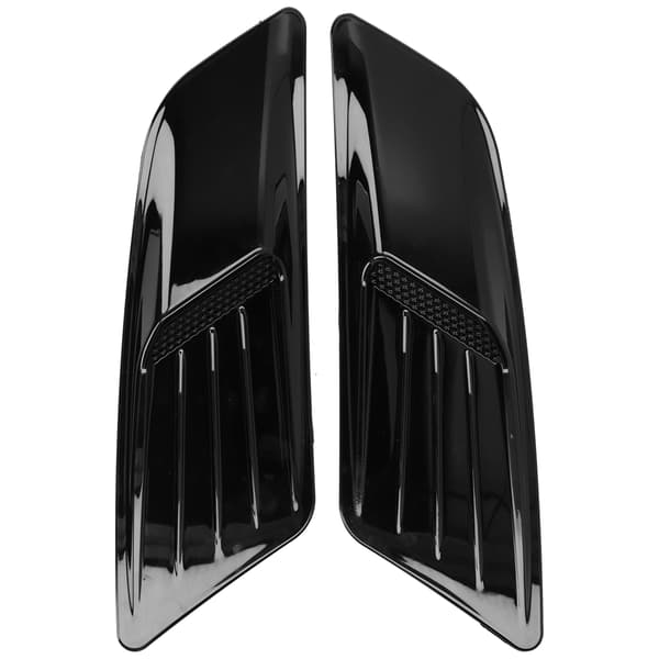2 STK Front Hood Luftventil Deksel Trim Blank Svart Universal Passform Ford Mustang 2015 2017