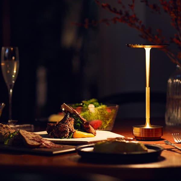 Dimbar Oppladbar Vanntett Bordlampe