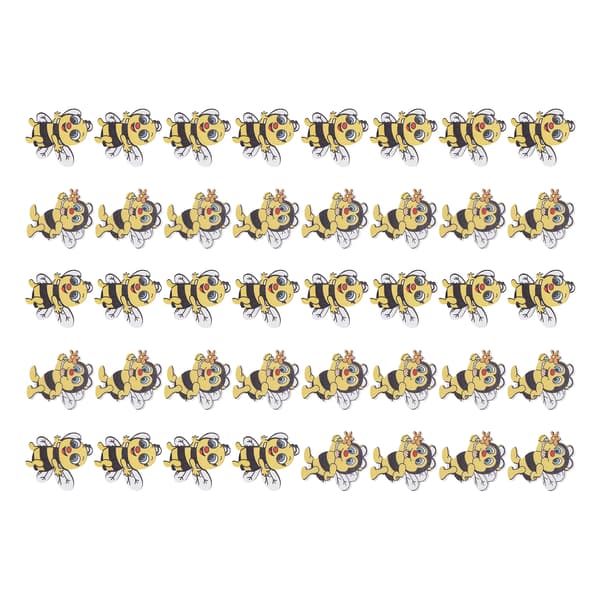 40 stk. trebieknapper for sying, strikking, scrapbooking, dekorativ pynt