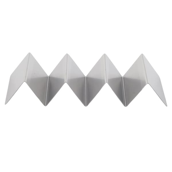 Rustfritt stål W-formet taco-holder stativbrett rustforebygging baking holder 4 taco