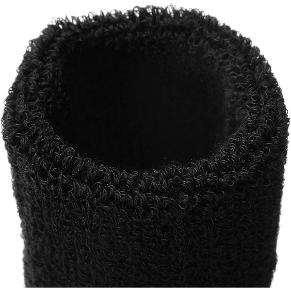 Armbånd Armbånd, 6 par Absorberende håndled Svedbånd Bomuld Sport Svedbånd Svampe Armbånd Til Uomini Donne Badminton Tennis Fodbold Basketball