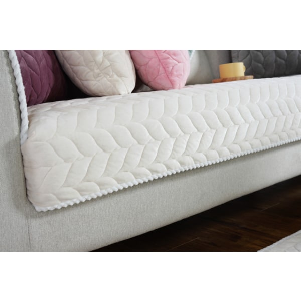 Sofa Pute Plysj Sofa Putetrekk (beige, 70*150)