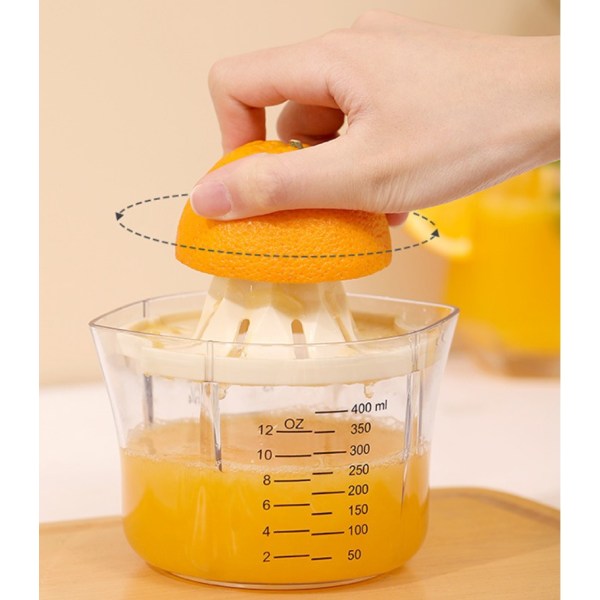Manuell juicepress hushåll liten slagg juice separation apelsinjuice handpressad frukt bärbar citronpress (vitt ris),