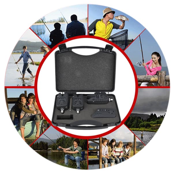 Batterifri ABS Fishing Electronic Fish Bite Alarm Finder Sound Alert Indicator