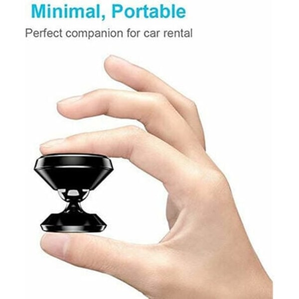 Biltelefonholder, [2 Pack] ivoler Universal Biltelefonholder 360° rotasjon, bærbar magnetisk selvklebende magnet for Smartp