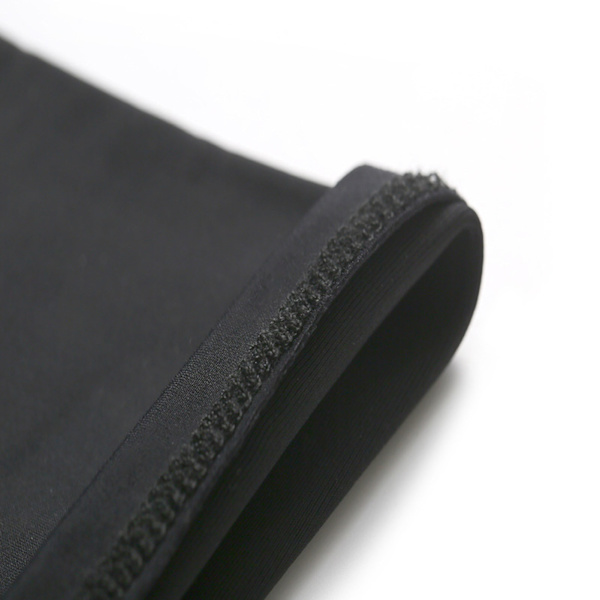 Sort 2-finger nylon silikone elastiske lette åndbare solresistente armærmer til udendørs brug