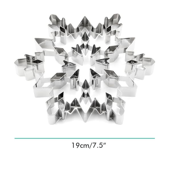 Rustfrit stål 3D snefnug kageform holdbart bageværktøj