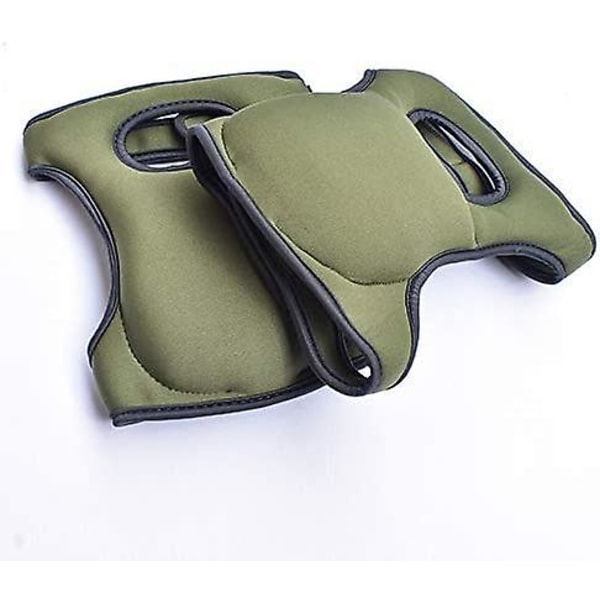 Knäskydd av svamp, 1 par skyddsdynor med memory foam för trädgårdsarbete 23x46 cm Grön