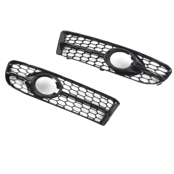 Audi A4 B7 S4 2005 2008 Front Tåkelys Grill Bezel 8E0807681F Blank Svart Erstatningsdeksel