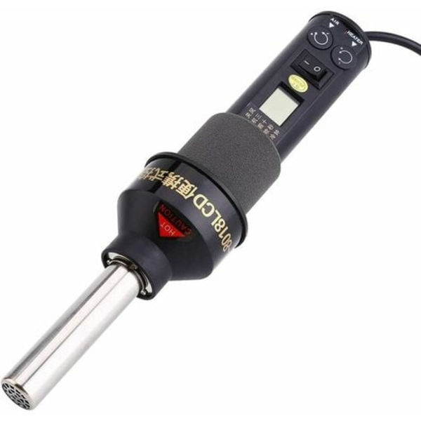 Varmluftpistol - 220V 450W Professionel varmluftpistol Justerbar LCD varmeelektronisk luftpistol Afloddeloddestation IC