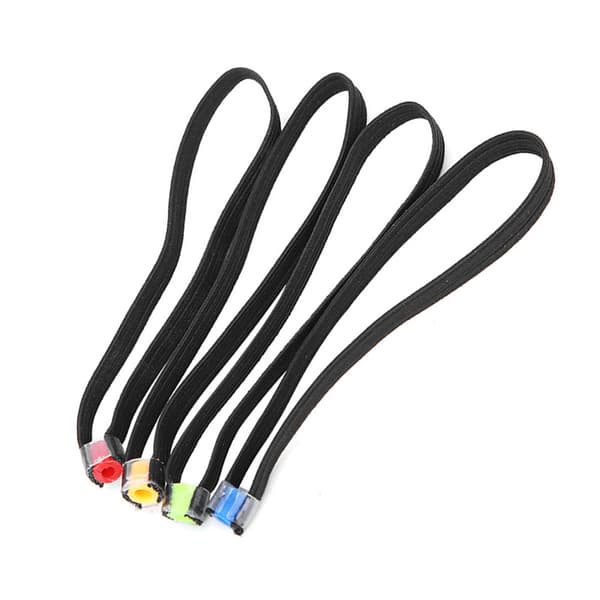 4 stk. Elastisk stoff Lett Fiske Tippet Spole Ring Wire Loop Tackle Tilbehør