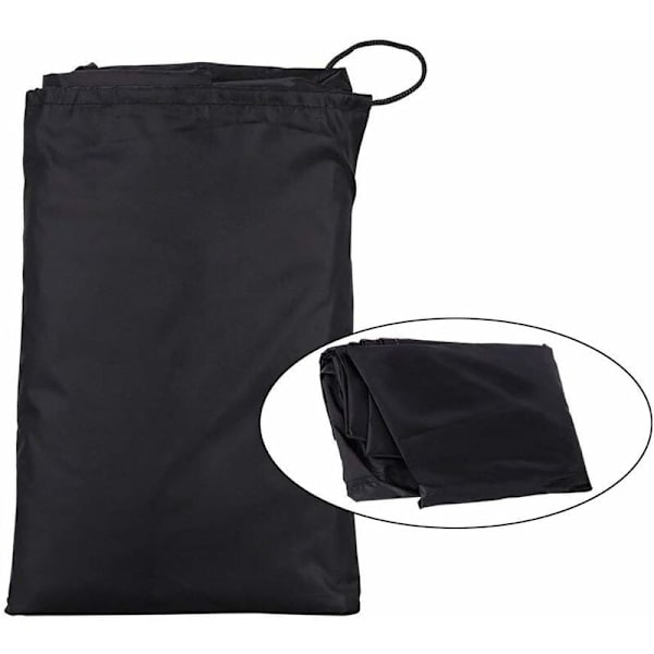BBQ Grilldeksel (77 x 58 cm), Rundt BBQ Tarp-trekk Støvtett Anti-UV regntett deksel for elektrisk gassgrill Hageterrasse W