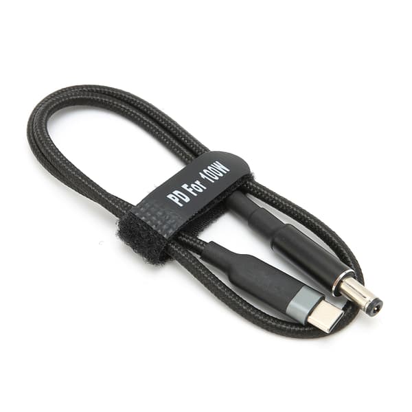 JORINDO 100W USB C till DC 5.5x2.1mm PD Strömadapterkabel 0.5m