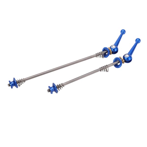 Cykel Quick Release Spyd Titanium Legering Aksel Forreste Bageste Nav Blå 1 Par