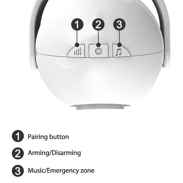 120db rörelsesensorlarm - fjärrkontroll trådlöst larmsystem idealiskt för butik, kontor, hemsäkerhet