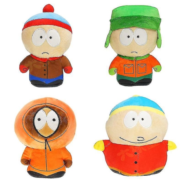 South Park Plushie Cartman Kyle Kenny Stan Bad Boys Paradise Band Doll Toy 18-20cm A Katman