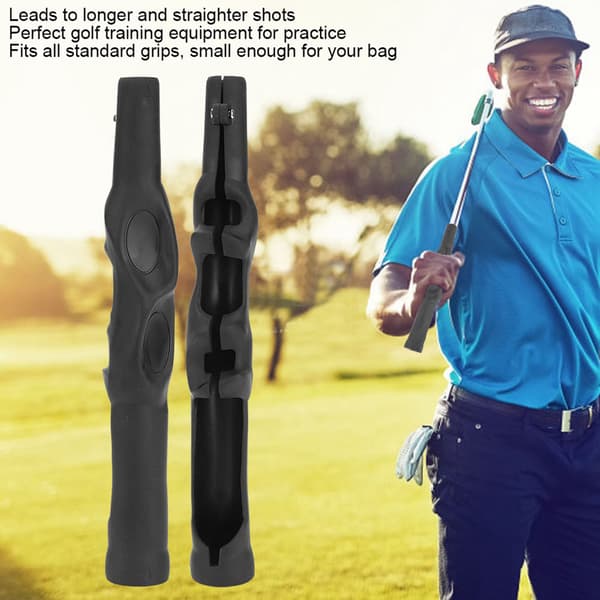 Golf Swing Training Aid Club Håndtak Grep Posture Trainer Svart