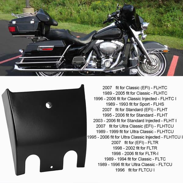 FLTR FLTCU FLHT Motorcykel Bränsletankskydd Dash Förlängningspanel Drag Svart