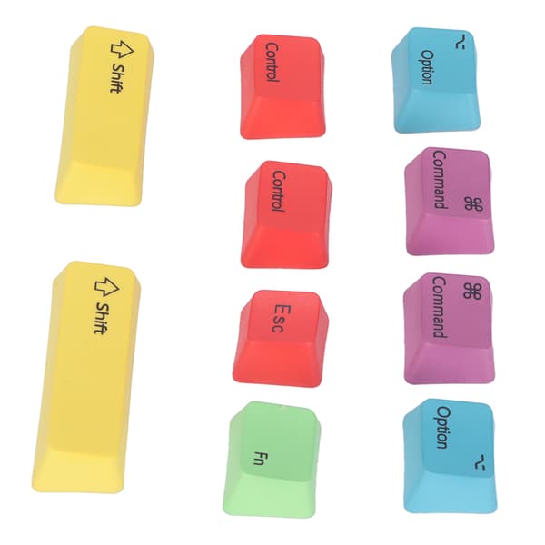 PBT Keycaps Lyse Farger Termisk Sublimering Erstatningstaster