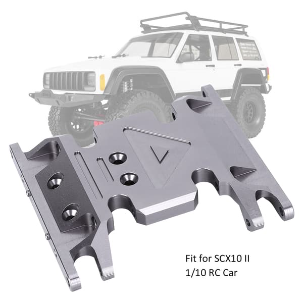 SCX10 II 1/10 RC Bil Transfer Case Bottenbas Skyddsplatta A Stil Titanium Färg
