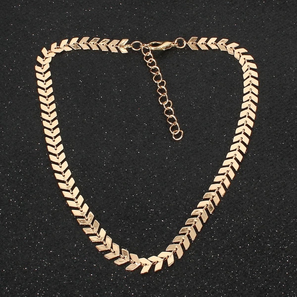 Halskæde Fish Bone Choker Fashion smykker B1636