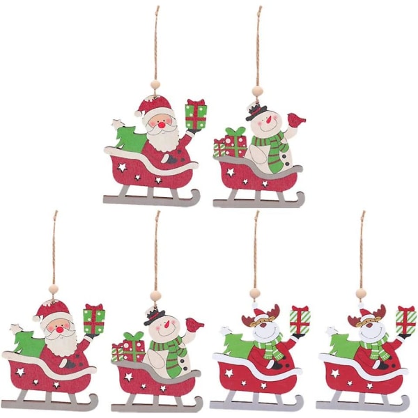 Trä julgransprydnader Ornament