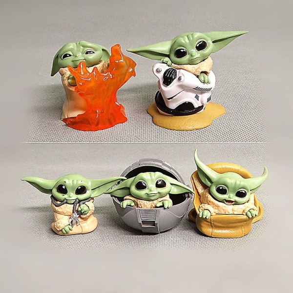 5 stk Star Wars andre generasjons Yoda Baby Doll