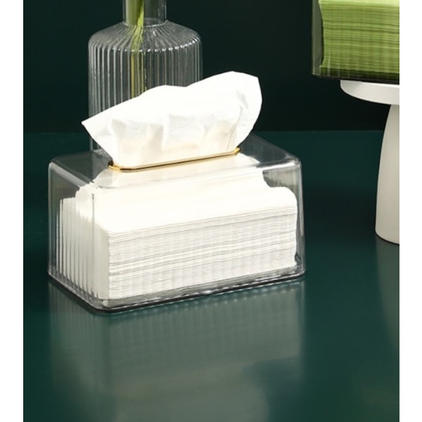 Desktop tissue-boks, papirskuff, papirskuff, hjemmestue, high-end lett luksus, multifunksjonelt kreativt restaurantsalongbord (liten trans.