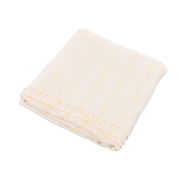 Tufting Stoff Polyester Bomull Blandet Dørbredde Sterk Holdbar Hvit Standard Gul Tråd