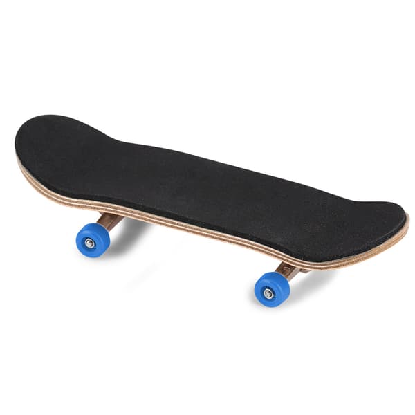 Fingerskateboard i lönnträ, legerad fingerbräda, mörkblå presentförpackning ingår