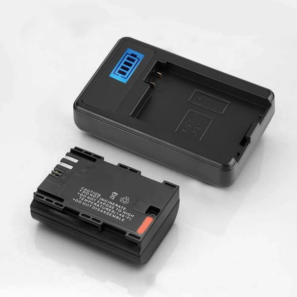 LP E8 LCD batterioplader til Canon EOS 550D 600D 650D 700D