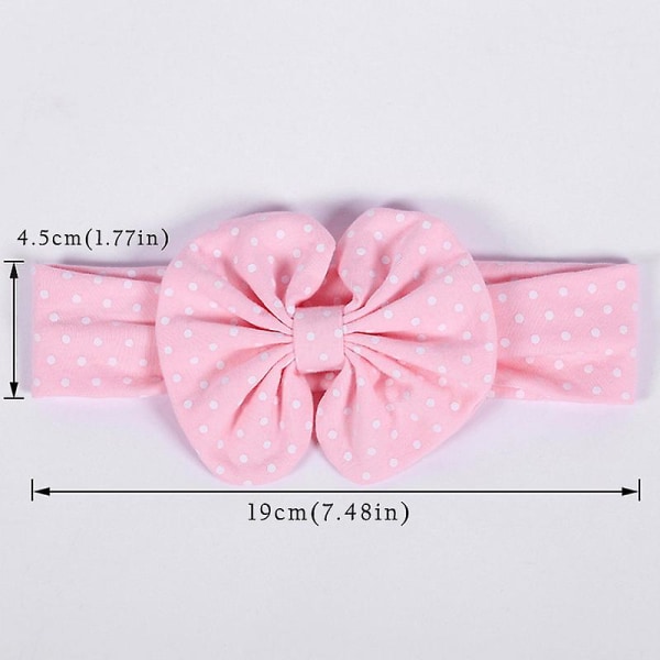 3st/ set Baby Girl Pannband Barn Elastiska Hårband Hår Baby Bowknot Frisyr För Barn Turban Style B 01