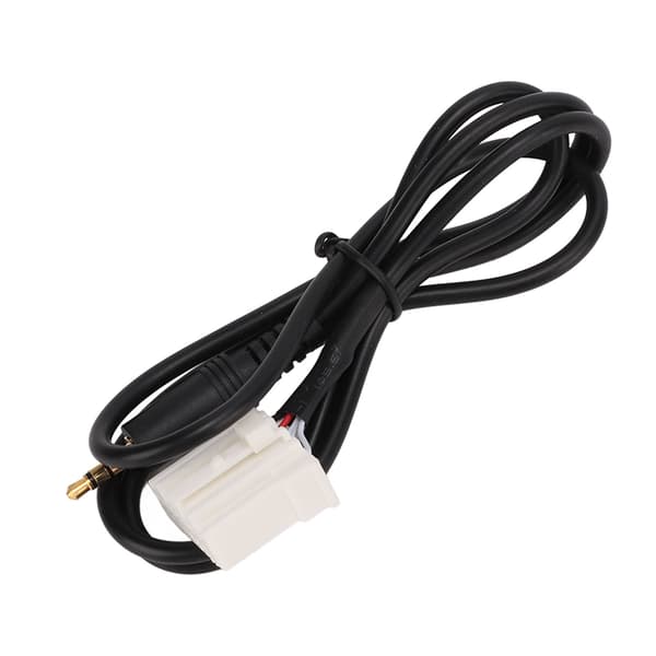 1m AUX Audio Input Adapter 3.5mm Klar Lyd Sort Erstatning til Mazda 2 3 5 6 MX5 RX8 Musikafspiller