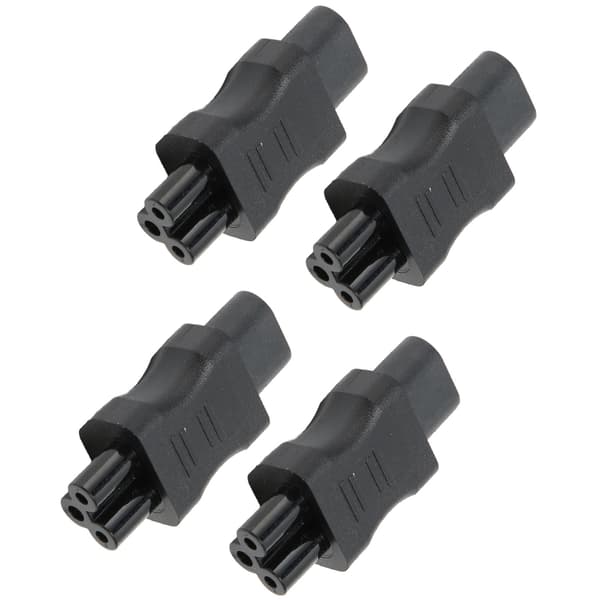 IEC320 C8 til C5 Strømkabeladapter 10A 250V 2.5A 250V til Laptop UPS Server 4 stk