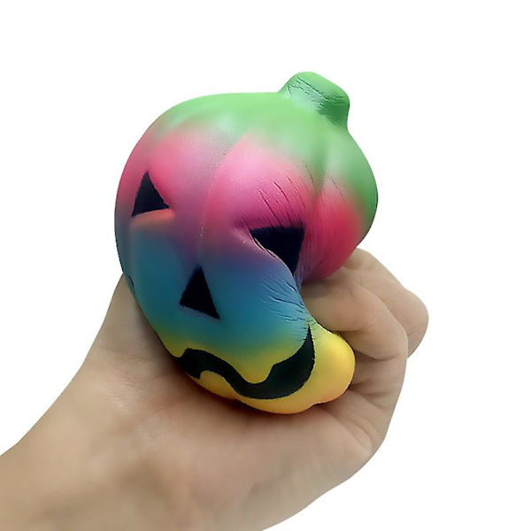 Halloween färgglada pumpor Squishy Slow Rising Squeeze Toys