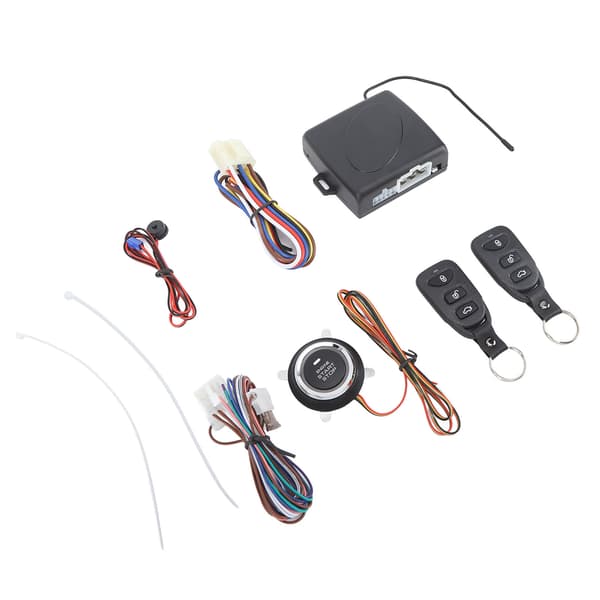 DC12V Nyckellöst Billarmsystem Fjärrstart Motor Startknapp Ingen Bluetooth