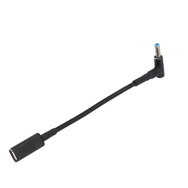 USB C til DC Adapter 100W PD Type C til 4.5x0.6mm DC Oplader til HP Laptop