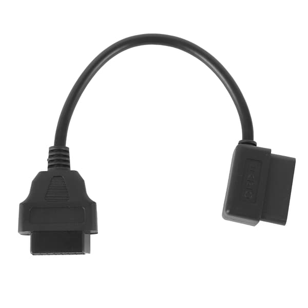 16PIN OBD2 Forlængerkabel Albueadapter 0,3m 1ft Diagnostisk Værktøjsstik til Biler