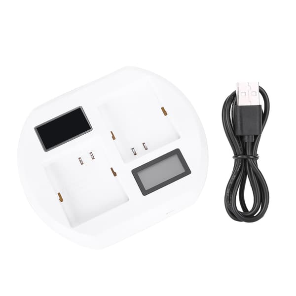 SEIVI USB Hurtigoplader til Arlo Pro 2 Pro Walk Light Batteri Dobbelt LCD Smart Base Oplader