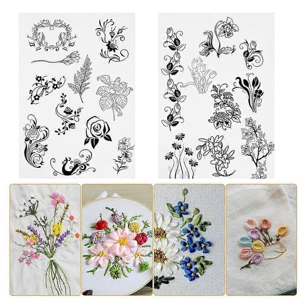 Stick & Broderipapper för Broderi Upplösningsbart Broderiöverföring för Överföring av Broderi