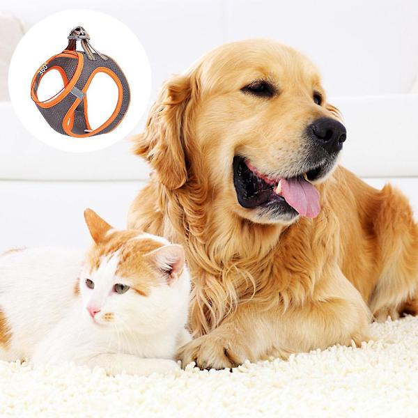 Night Vision Reflekterende Hunde Traction Rope Bryststropp Refleks Pet Ves