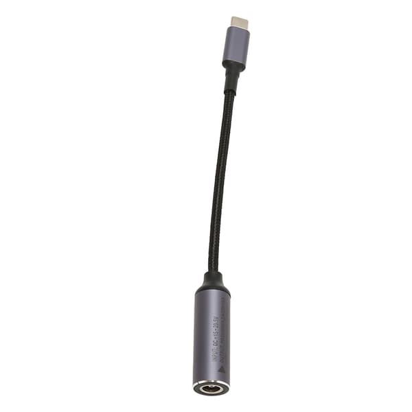 100W USB C til DC 6.5x1.4mm Nylonflettet Ladekabel for Nettbrett Telefon PC