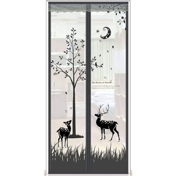 Anti-insekt automatisk lukkende magnetisk myggenet 110x210 cm (43x83 tommer)