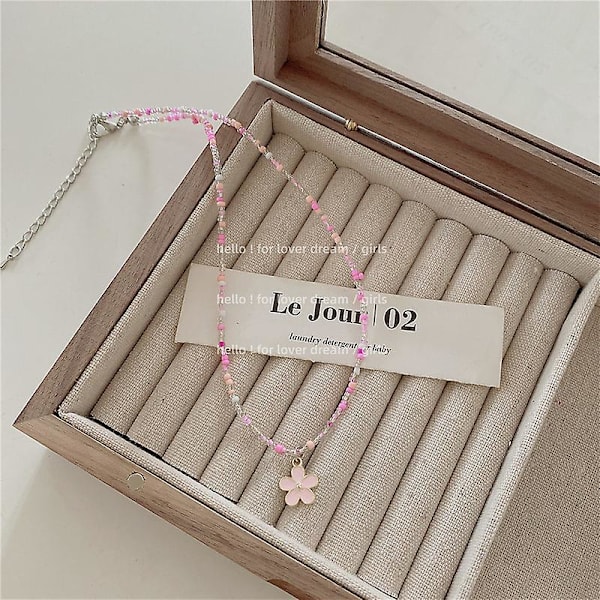 Halsband Flower Stud Summer Outfit Modesmycken Ac1459