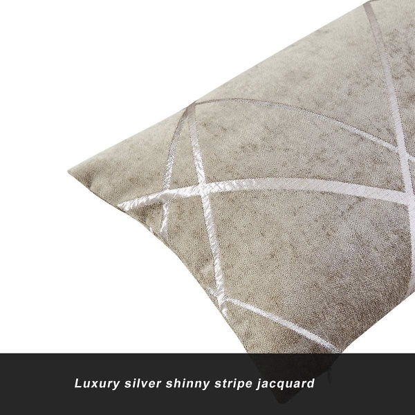 Koristeellinen sohvatyynyliina, sohva paksu tyynynpäällinen, neliönharmaa luksustyyny 2 settiä 30*50 cm Tawny