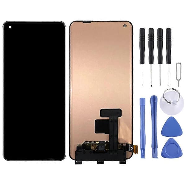Til OnePlus 10 Pro NE2210 med Digitizer Fuld Samling KOMPATIBEL LCD-skærm (Sort) Black